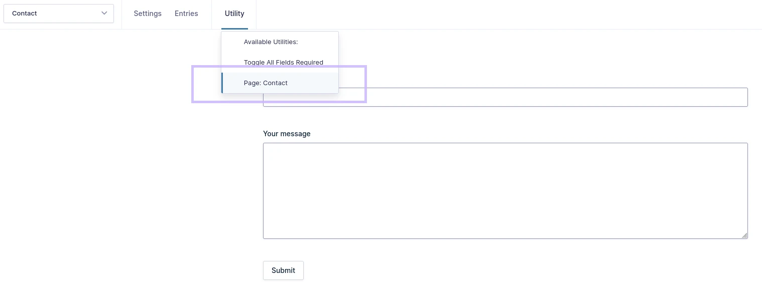 Show Page on Form List in Gravity Forms